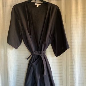 Eileen Fisher linen kimono